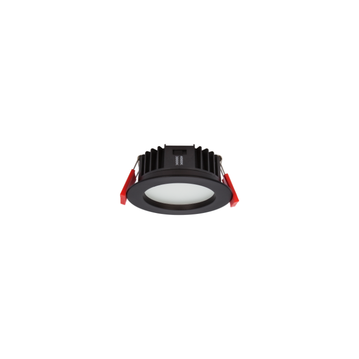 LEDE Downlight Select Recessed Fixed c/w DX UID Dimmable Driver 8W 180mA DC 3K/4K- Black